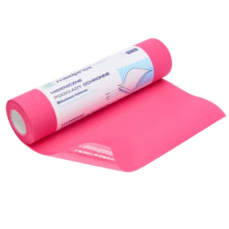 Mustaf medprox comfort podkład higieniczny w rolce 40 odcinków 30x50cm fuksja / G1428 / Mustaf