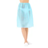 Spódniczka ginekologiczna niebieska jednorazowa elastyczna talia op. 50 szt.