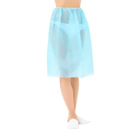 Spódniczka ginekologiczna niebieska jednorazowa elastyczna talia op. 50 szt.