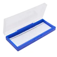 Pudełko kasetka na szkiełka mikroskopowe 50 miejsc