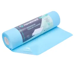 Novelmed Basic serweta 2-warstwy bibuły + folia rolka 50x50cm 80 odcinków niebieski