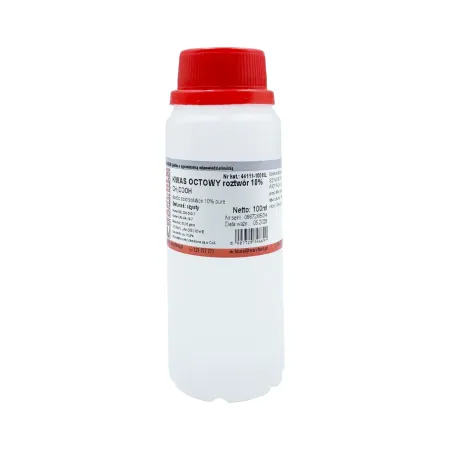 Kwas octowy 10% roztwór wodny 100ml / G1596 / WARCHEM