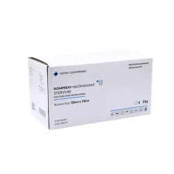 Kompres włókninowy jałowy 10x10cm 100 blistrów po 2 szt. Intra Compress