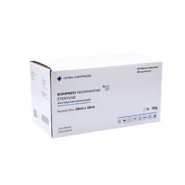 Kompres włókninowy jałowy 10x10cm 100 blistrów po 2 szt. Intra Compress