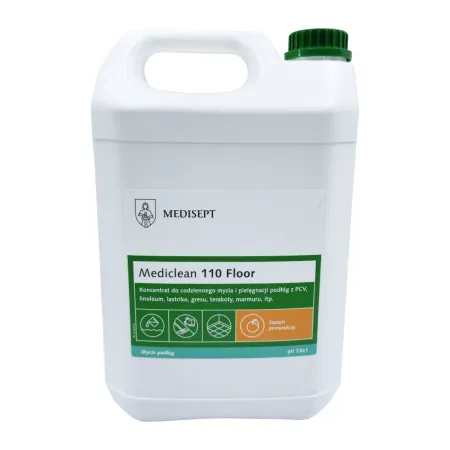 Mediclean 110 Floor Pomarańcza płyn do mycia i pielęgnacji podłóg i powierzchni 5L / G1676 / Medisept