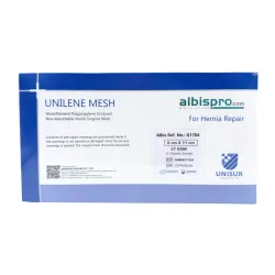 Siatka przepuklinowa Unilene Mesh 1 arkusz 27gsm 6x11 cm