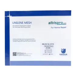 Siatka przepuklinowa Unilene Mesh 1 arkusz 48gsm 10x15 cm Siatka przepuklinowa Unilene Mesh 1 arkusz 48gsm 10x15 cm