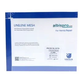 Siatka przepuklinowa Unilene Mesh 1 arkusz 27gsm 15x15 cm