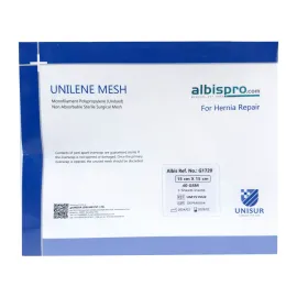 Siatka przepuklinowa Unilene Mesh 1 arkusz 40gsm 15x15 cm