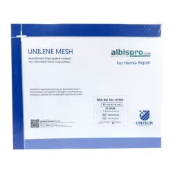 Siatka przepuklinowa Unilene Mesh 1 arkusz 62gsm 15x15 cm Siatka przepuklinowa Unilene Mesh 1 arkusz 62gsm 15x15 cm