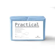 MedixPro Practical 100 złożonych serwet w odcinkach 33x48cm niebieska