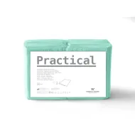 MedixPro Practical 100 złożonych serwet w odcinkach 33x48cm zielona