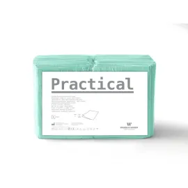 MedixPro Practical 100 złożonych serwet w odcinkach 33x48cm zielona