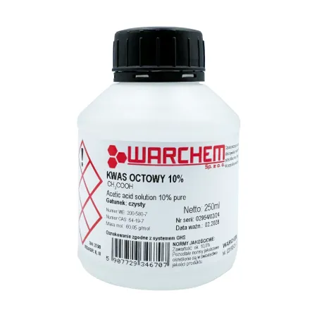 Kwas octowy 10% roztwór wodny 250ml / G1790 / WARCHEM