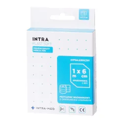 Plaster / przylepiec włókninowy z opatrunkiem chłonnym z nacięciem 6cm x 1m po iniekcji