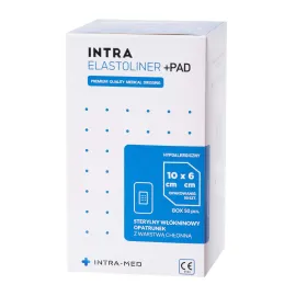 Opatrunek włókninowy z chłonnym wkładem sterylny 6x10cm op. 50 szt.