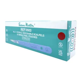 Skalpel nr 11 z trzonkiem jednorazowy sterylny op. 10 szt.