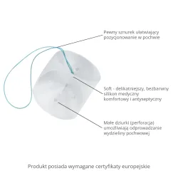 Pessar kostkowy 41mm soft transparentny Pessar kostkowy 41mm soft transparentny