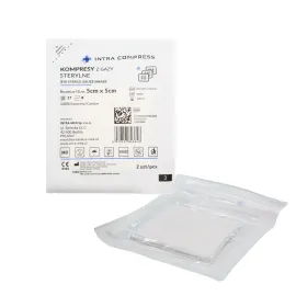 Kompresy z gazy jałowe 5x5cm 100op. po 2szt. Intra Compress