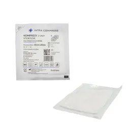 Kompresy z gazy jałowe 10x10cm 100op. po 2szt. Intra Compress