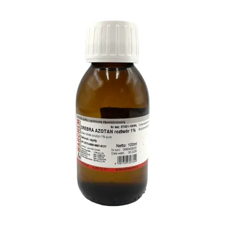 Azotan srebra roztwór 1% czysty 100ml / G2038 / WARCHEM