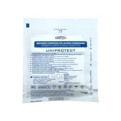 Rękawice chirurgiczne pudrowane 6,5 sterylne 1 para Uniprotect