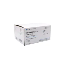 Kompres z gazy sterylny 5x5cm 30 blistrów po 10 szt. 17N 8W Intra Compress