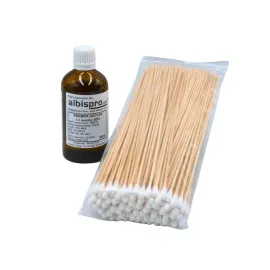 Silver Sticks Azotan srebra 50% roztwór wodny 20ml i 100 szt. pałeczek mały wacik S niesterylne