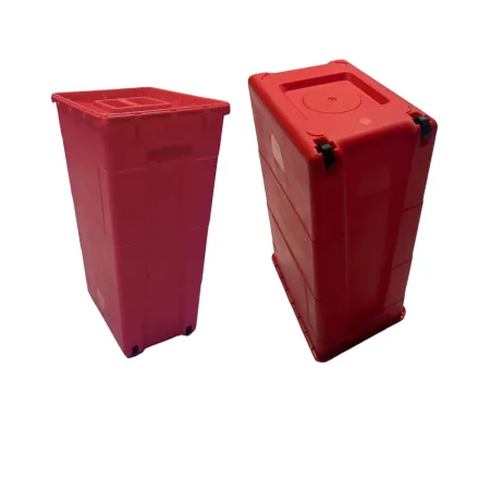 Pojemnik PCV na odpady medyczne czerwony 60L / G2228 / Tech-Plast