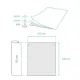 Novelmed Basic serweta 2-warstwy bibuły + folia rolka 50x50cm 80 odcinków różowa / G1055 / Novelmed
