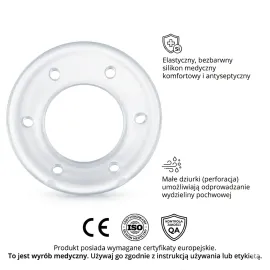 Pessar położniczy szyjki macicy Albis 55mm silikonowy soft z perforacją