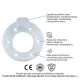 Pessar kołnierzowy Albis 65mm perforowany z podcewkowym zgrubieniem transparentny / G1354 / ALBIS