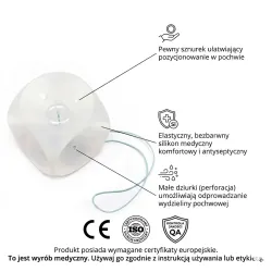 Pessar kostkowy 45mm soft transparentny Pessar kostkowy 45mm soft transparentny