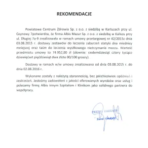 Powiatowe Centrum Zdrowia w Kartuzach