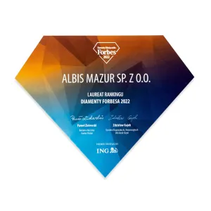 ALBIS MAZUR Sp. z o.o. Laureat Rankingu Diamenty Forbesa 2022