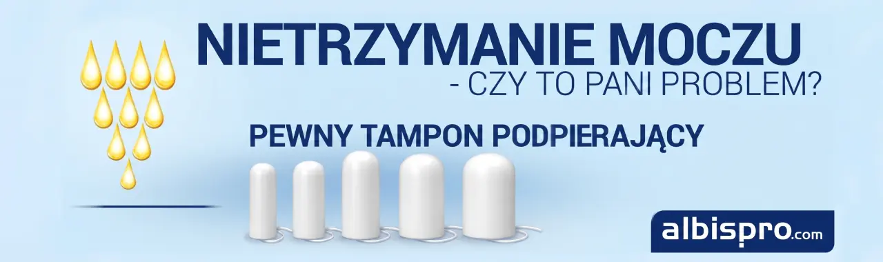 Nietrzymanie moczu - Czy to Pani problem? Tampony podpierające