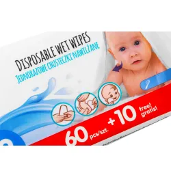 Akuku Chusteczki nawilżane wodą 99% 70 szt. Akuku Chusteczki nawilżane wodą 99% 70 szt.