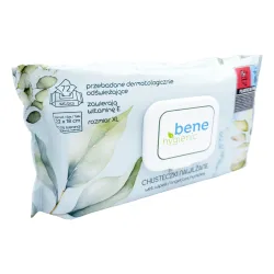 Bene Hygienic Chusteczki XL 72 szt. nawilżane z witaminą E przebadane dermatologicznie