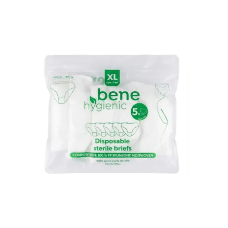 Majtki damskie jednorazowe sterylne Bene Hygienic rozmiar XL 105-115cm 5szt. / BH0911 / Bene Hygienic