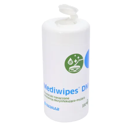 Mediwipes DM chusteczki bez alkoholu pudełko 100 szt. / G0021 / Medilab Mediwipes DM chusteczki bez alkoholu pudełko 100 szt. / G0021 / Medilab