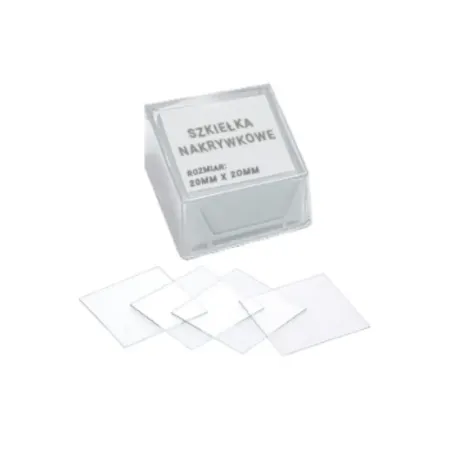 Szkiełka nakrywkowe 20x20 mm 100 szt. / G0172 / Zarys Szkiełka nakrywkowe 20x20 mm 100 szt. / G0172 / Zarys