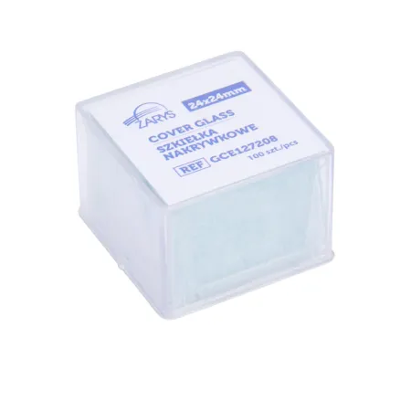 Szkiełka nakrywkowe 24x24 mm 100 szt. / G0174 / Zarys Szkiełka nakrywkowe 24x24 mm 100 szt. / G0174 / Zarys