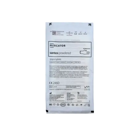 Rękawice chirurgiczne pudrowane 6,5 sterylne 1 para / G0435 / Mercator