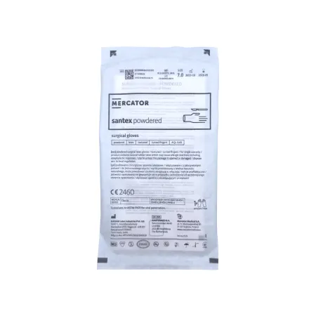 Rękawice chirurgiczne pudrowane 7,0 sterylne 1 para / G0436 / Mercator