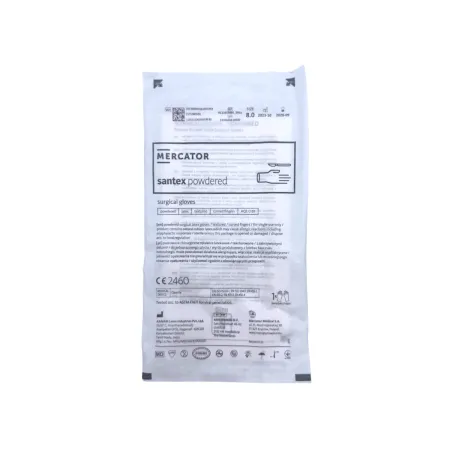 Rękawice chirurgiczne pudrowane 8,0 sterylne 1 para / G0438 / Mercator