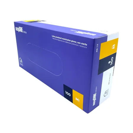 Rękawice lateksowe pudrowane M niesterylne 100 szt. easyCARE / G0441 / Zarys Rękawice lateksowe pudrowane M niesterylne 100 szt. easyCARE / G0441 / Zarys
