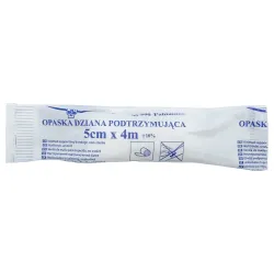 Opaska dziana podtrzymująca bandaż opatrunkowy 4m x 5cm