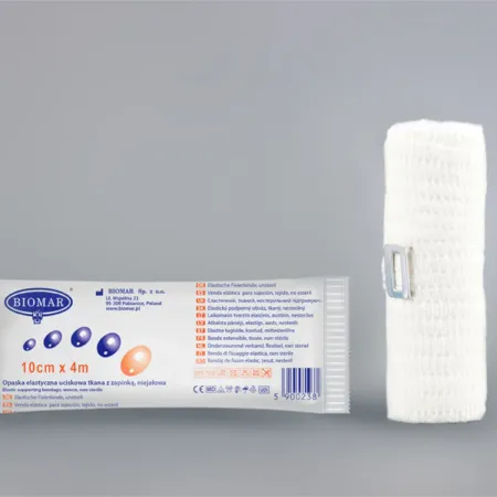 Opaska elastyczna tkana z zapinką 4m x 10cm / G0488 / Biomar Opaska elastyczna tkana z zapinką 4m x 10cm / G0488 / Biomar