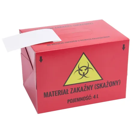 Pojemnik kartonowy na odpady medyczne 4L / G0489 / Zarys Pojemnik kartonowy na odpady medyczne 4L / G0489 / Zarys