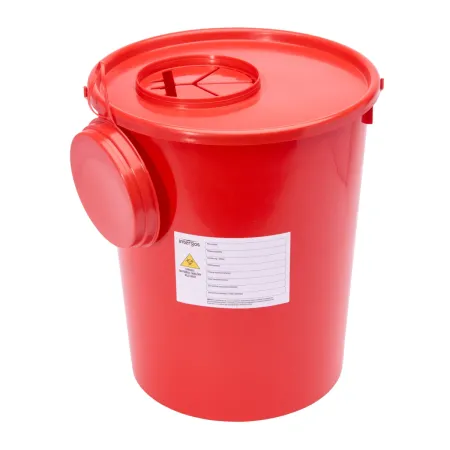 Pojemnik PCV na odpady medyczne wiadro 10L / G0493 / Intergos Pojemnik PCV na odpady medyczne wiadro 10L / G0493 / Intergos